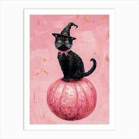 Witch Pumpkin Canvas Art Art Print