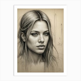 Beautiful Woman Art Print