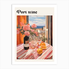 Port Wine 3 Retro Cocktail Poster Art Print