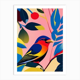 Finch Pop Matisse Bird Art Print