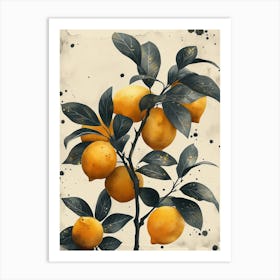 Lemons Kitchen Art Print