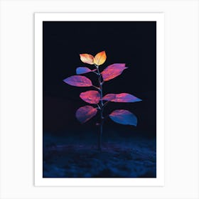 Tree In The Dark 5 Art Print