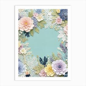 Flower Frame Art Print