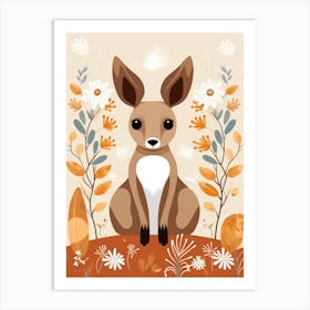 Baby Animal Illustration  Kangaroo 7 Art Print
