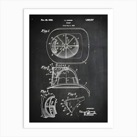 Fire Helmet Patent Print Fireman Patent Firefighter Patent Firefighter Art Firefighter Decor Historical Print Patent Print Cf5371 Art Print
