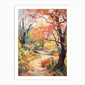 Autumn Gardens Painting Harry P Leu Gardens Usa 1 Art Print