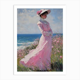 Lady In Pink 7 Art Print