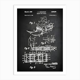 Snowmobile Print Snowmobile Sign Endless Track Vehicle Wall Art Bombardier Patent Print Print Winter Sports Blueprint Vs8241 Art Print