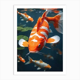 Koi Fish Painting (15) Art Print