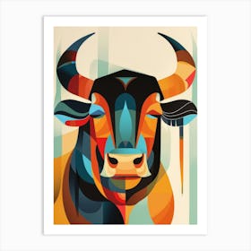 Bull Head Art Print