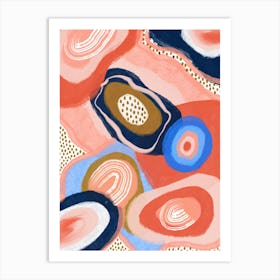 Abstract Art 3 Organic Shapes Art Print