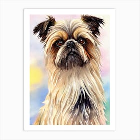 Brussels Griffon Watercolour Dog Art Print