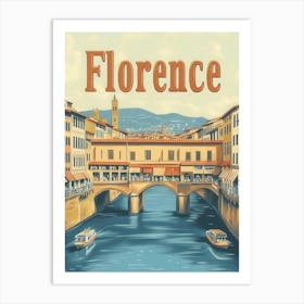 Aihrgdesign A Classic 1960s Travel Poster For Florence 1 Art Print