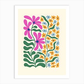 Flowers In The Garden 1 Art Print