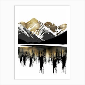 Saskatchewan Mountains Art Print