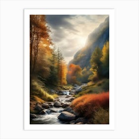 Autumn In The Mountains 50 Art Print