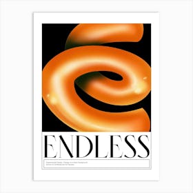 Endless Graphic Design Poster 2 Art Print