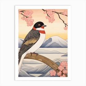 Bird Illustration Barn Swallow 1 Art Print