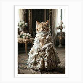 Victorian Cat 4 Art Print