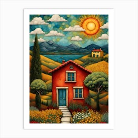 House In The Countryside 2 Art Print