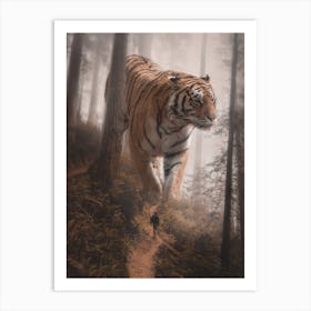 Wild Giant Tiger Forest Art Print