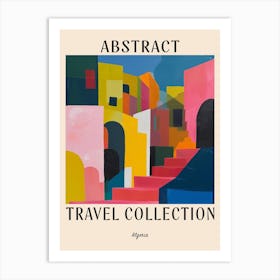 Abstract Travel Collection Poster Algeria 8 Art Print