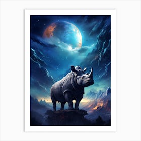 Rhinoceros 1 Art Print