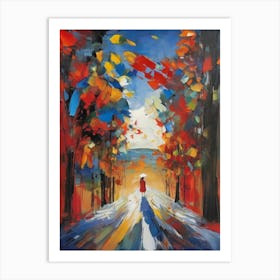 Autumn Walk 1 Art Print