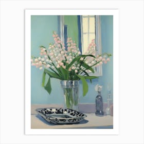 A Vase With Lily Of The Valley, Flower Bouquet 4 Art Print