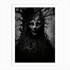 Mysterious Tree Goddess Art Print