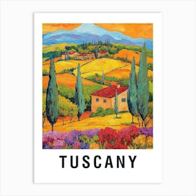 Tuscany Vintage Travel Poster 1 Art Print