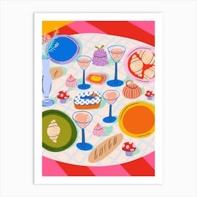 Breakfast Tablescape Art Print