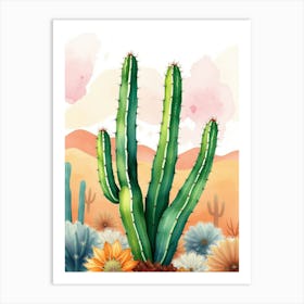 Painted Desert Blooms Art Print