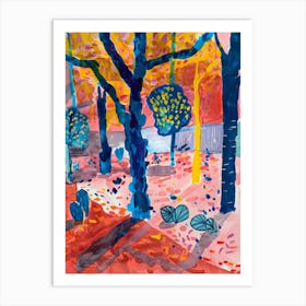 Walk In The Park 1 Art Print