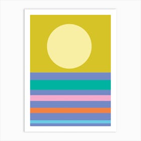 Heatline Sunset Art Print