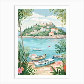 Korcula Croatia 2 Illustration Art Print