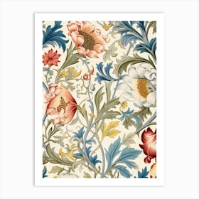 Floral Wallpaper 21 Art Print