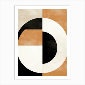 Mid Century Mirage; Geometric Symphony Art Print