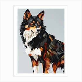 Australian Shepherd Dog Art Print