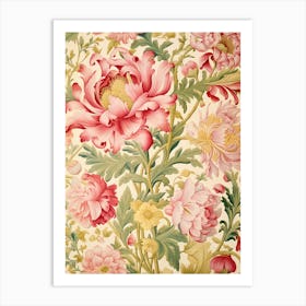 Floral Wallpaper 331 Art Print