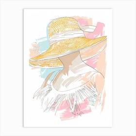 Woman In A Hat 76 Art Print