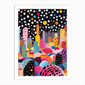 Moscow, Illustration In The Style Of Pop Art 3 Art Print