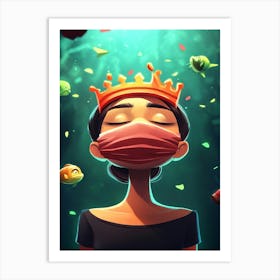 King Of Fishes Art Print