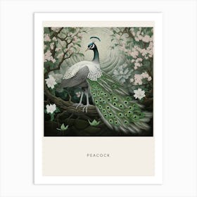 Ohara Koson Inspired Bird Painting Peacock 8 Poster Art Print
