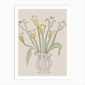 Tulips In A Vase 2 Art Print