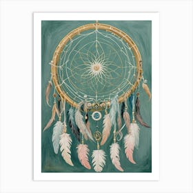 Pastel Dream Catcher 1 Art Print