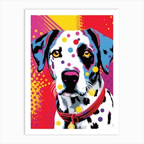 Pop Art Dog Cartoon Style 3 Art Print