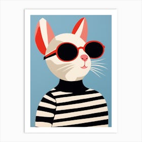 Little Mouse 2 Wearing Sunglasses Art Print