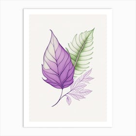 Lavender Contemporary 2 Art Print