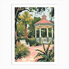 City Park Storybook Illustration 1 Art Print